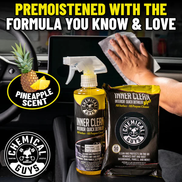 Innerclean Interior Quick Detailer & Protectant Car Wipes