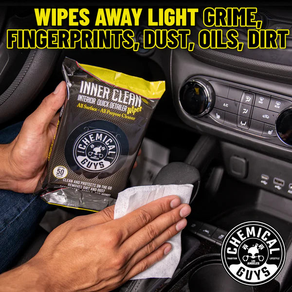 Innerclean Interior Quick Detailer & Protectant Car Wipes