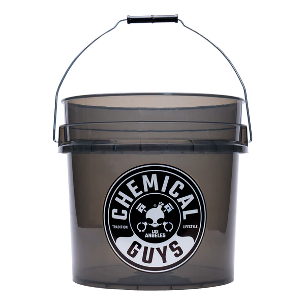 Heavy Duty Ultra Clear Smoked Obsidian Black Bucket