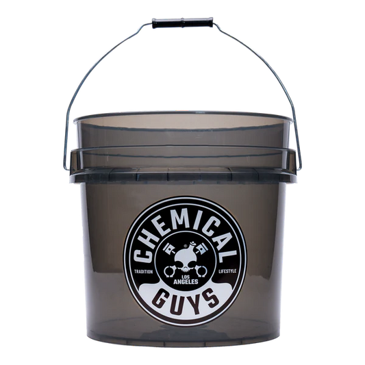 Heavy Duty Ultra Clear Smoked Obsidian Black Bucket