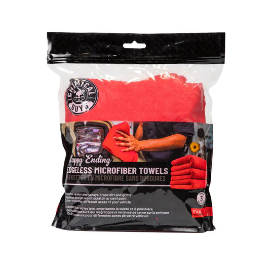 Happy Ending Towel 3 Pack (Red)