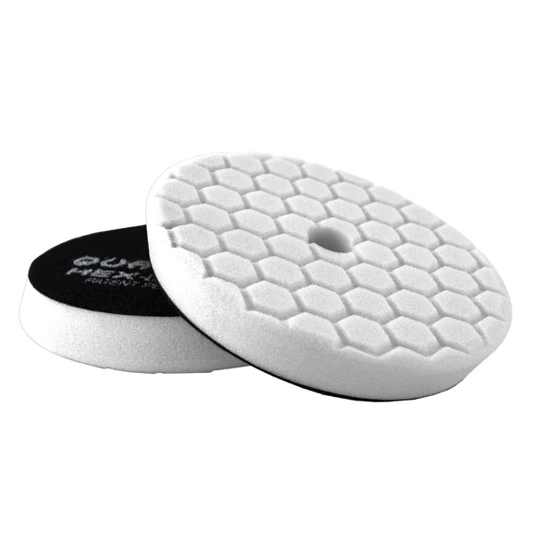 White Hex-Logic Quantum Light-Medium Polishing Pad 14cm