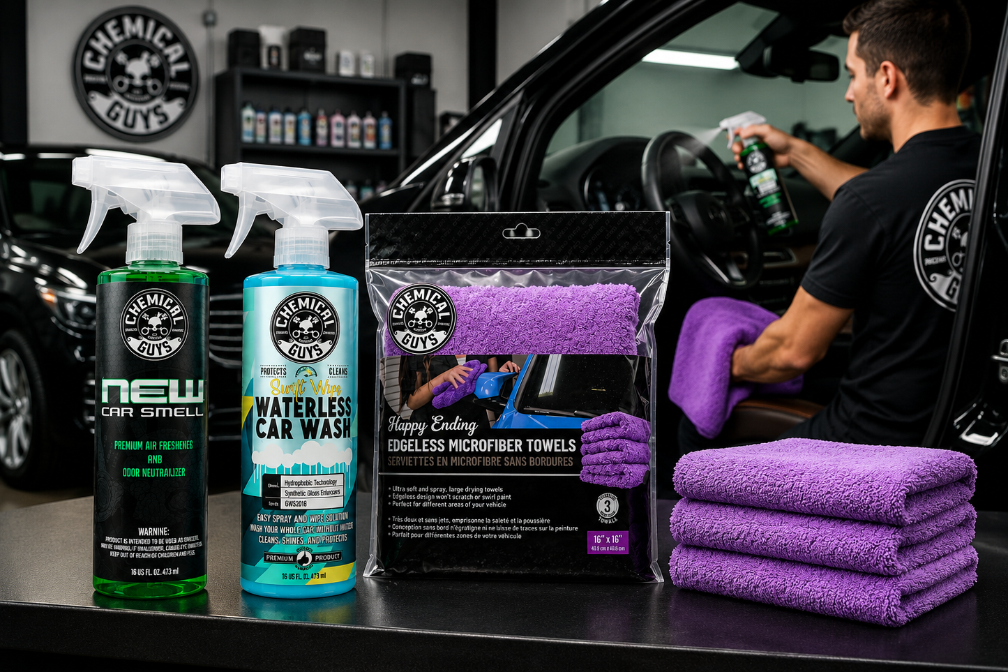 Chemical Guys Waterless Wash & Fresh Finish Bundle